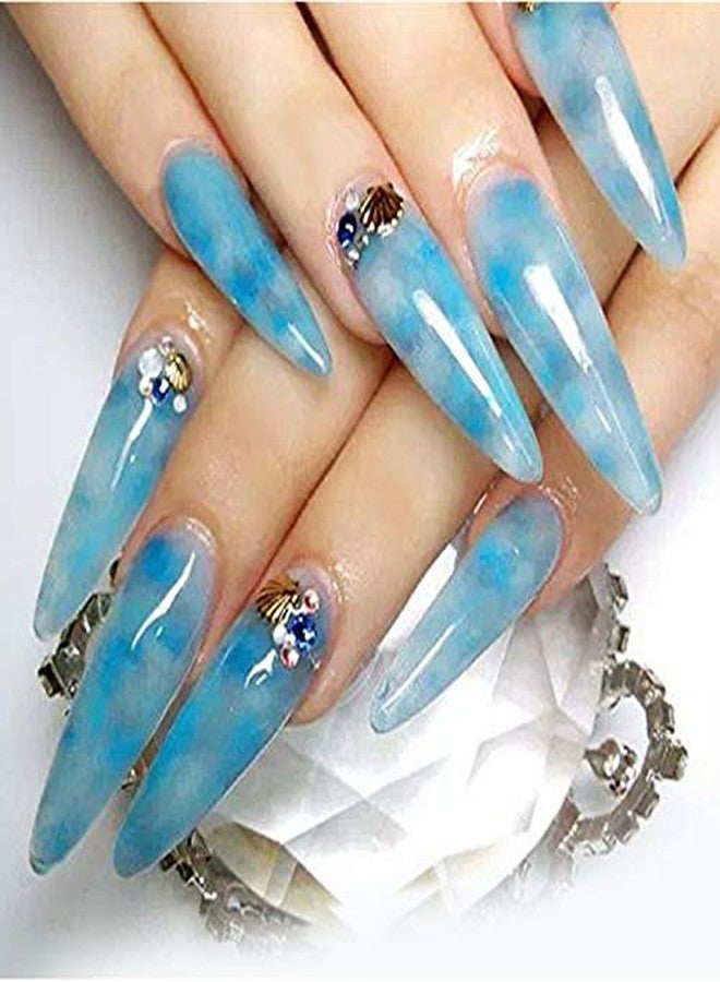 YIMART 500pcs/pack Stiletto False Nails Clear Long Almond False Nail Tips Oval Stiletto Sharp Full Nail tips Acrylic UV Gel Full Cover Nail Art Tips For Decoration Nails Salon (Clear Long Almond) - Image 3